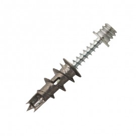 Self drilling plasterboard fixing- double threaded metal screw