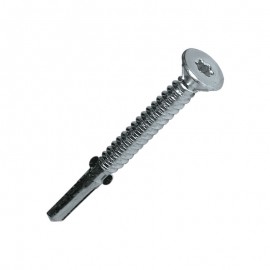 TFAXPL countersunk head, long bright zinc-plated steel tip